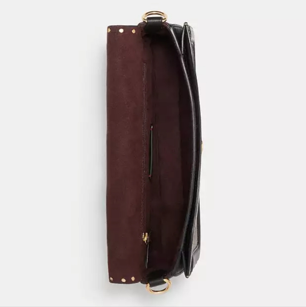 Georgie Shoulder Bag In Colorblock Signature Canvas With Rivets - Picture 2 of 8